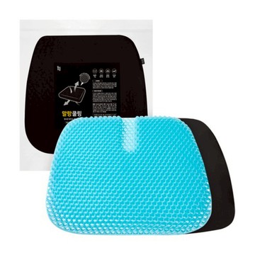 Dailygongam 軟坐墊  坐墊套 黑色 + 坐墊 藍色  1個