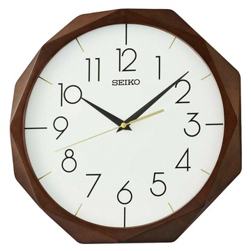 掛鐘/壁鐘 SEIKO 精工 歐式風格 滑動式秒針靜音掛鐘 時鐘-木質框 QXA863B