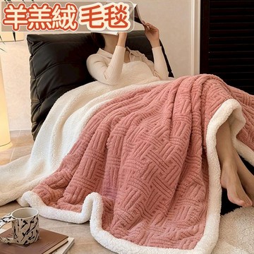 台灣優選 毛絨毯 超柔軟雙面羊羔毛絨毯 毛毯 午睡毯 羊羔絨 牛奶絨 簡約毯子 居家休閒毯 保暖毯 被子 保暖被 大尺寸