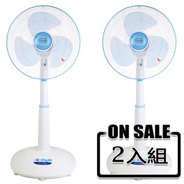 南亞14吋強力純銅馬達桌立扇(可升降)2入組 EF-1499