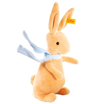 Steiff 德國金耳釦泰迪熊 黃標玩偶 柔軟絨毛材質 德國品牌保證  20cm  橘色  1個