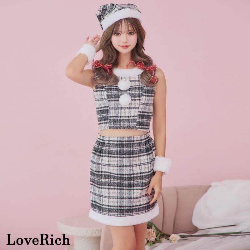 本日特価】 【残りわずか】Loverich チェック柄 L キャバミニドレス ...