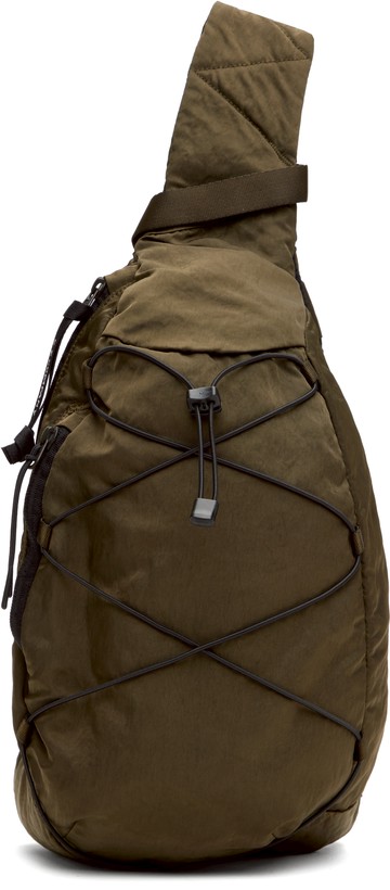C. P. Company 绿色 Nylon B 斜挎包