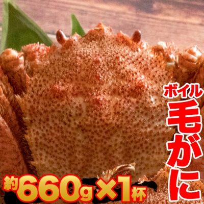 北海道産 冷凍ボイル毛がに 約660g 毛蟹