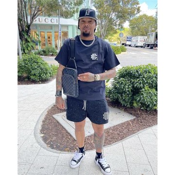 Eric Emanuel EE夏季短袖T恤歐美明星同款UKDRIPDRILL休閑透氣