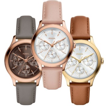 FOSSIL Brynn 簡約金棕洗鍊風格女錶 38 MM BQW8021/BQW8022/BQW8023
