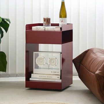 【含稅/免運】 北歐沙發客廳邊幾家用臥室網紅床頭柜現代簡約收納邊柜可移動推車