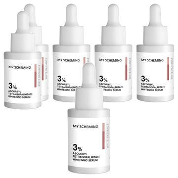 MY SCHEMING 我的心機 3%酯化維C極光淨白精華  30ml  6瓶