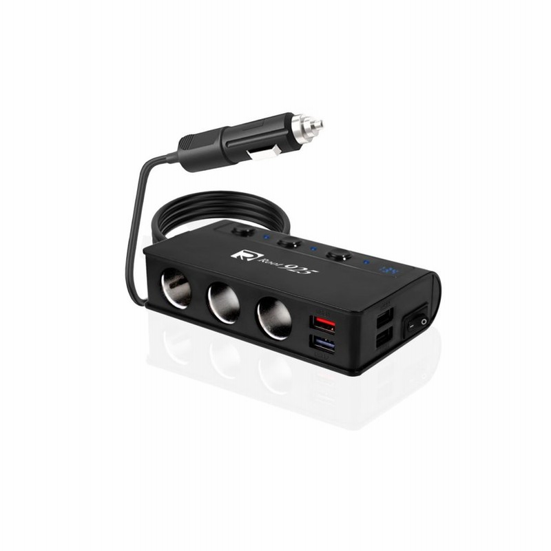 3連 シガーソケット 充電器 180w カーチャージャー Qc3 0急速充電 12v 24v対応 3連ソケット Usb 端子4口 ソケット分配器 コンセント ドラレコ 通販 Lineポイント最大0 5 Get Lineショッピング