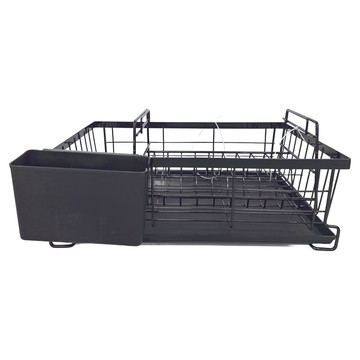 碗盤收納瀝水置物架 43x28cm  2層  黑色  1個