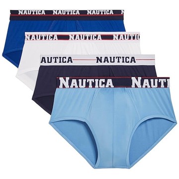 Nautica 合身彈性纖維三角內褲4件組