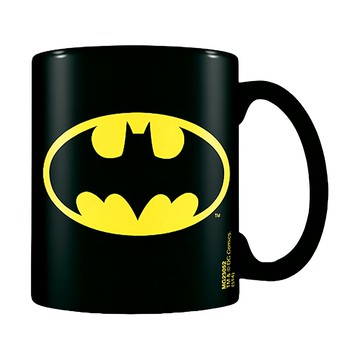 Batman 蝙蝠俠 LOGO馬克杯 耐熱160°C 容量315ML 陶瓷製品  黑色  1個