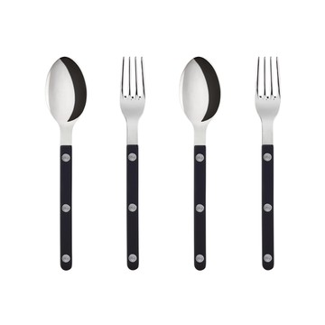 Sabre Bistro 茶匙 + 蛋糕叉組  茶匙 + 蛋糕叉  2套  銀色 + 黑色