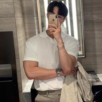 【Heart:W 新職人】★輕熟小眾法式正肩T恤(翻領/POLO衫/短袖)