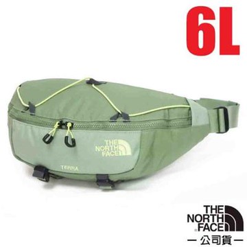 【The North Face】防潑水可調節腰帶休閒腰包6L.斜背包.側背包.隨身包袋.腰臀包/可調肩帶.DWR防潑水/ 81EN-D0I 淺苔綠
