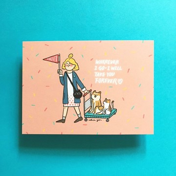 (21) 不論去哪我都會帶著你 / 明信片