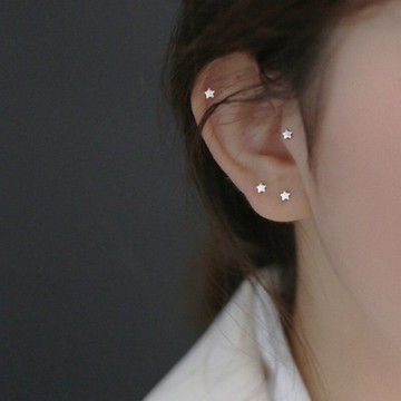 養耳洞耳釘女學生韓版簡約小巧精致耳棒新款小型耳環網紅百搭耳飾