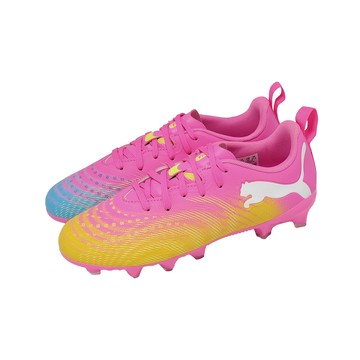 [ACS] Puma 足球釘鞋 Future 9 Play FG/AG Jr 大童 女鞋 粉紅黃 抓地 108723-05