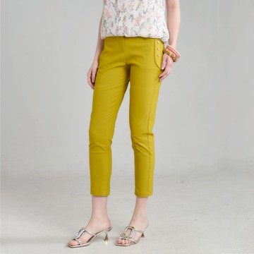 CLL巧玲瓏  膠原冰潤美型褲(芥黃色) 6561913