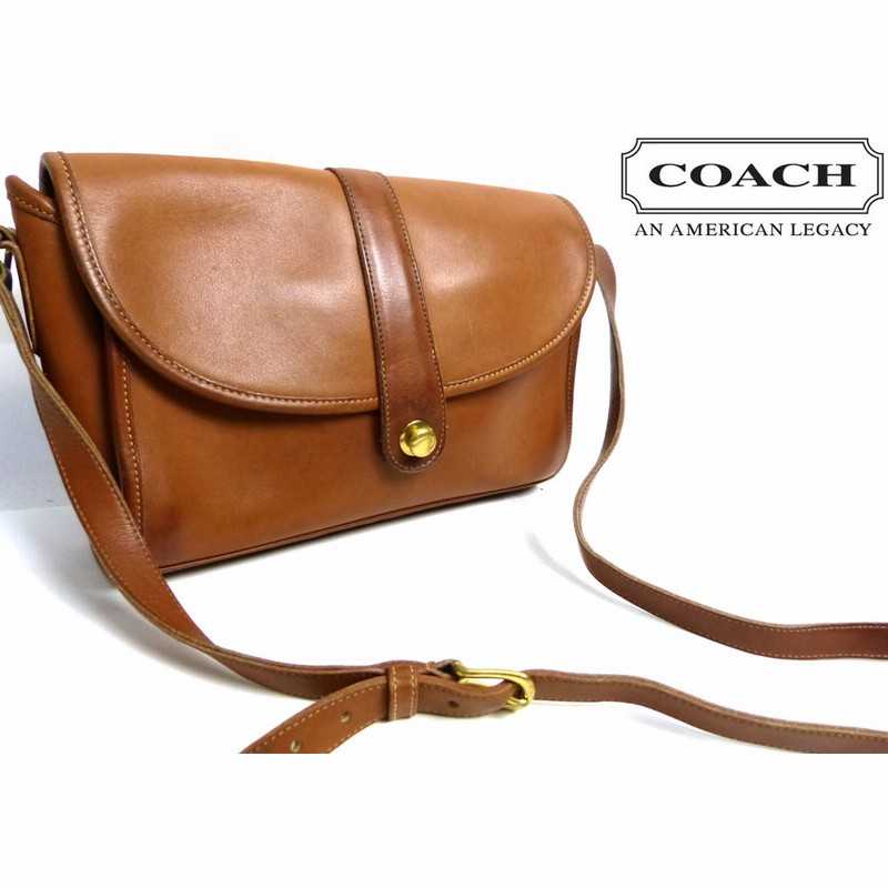 オールドコーチ ショルダーバッグ 本革 ブラウン COACH - ショルダーバッグ