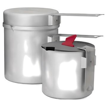 PRIMUS Essential Trek Pot 鋁合金鍋組 0.6+1.0L  銀色  1組