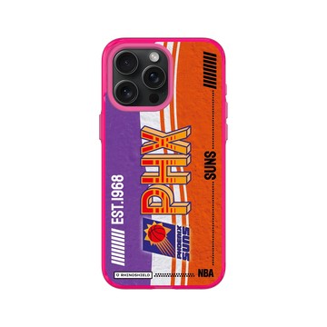 iPhone 15 Pro Max Clear 粉漾桃 - NBA - 復古球員卡-鳳凰城太陽 Phoenix Suns - Vintage Card