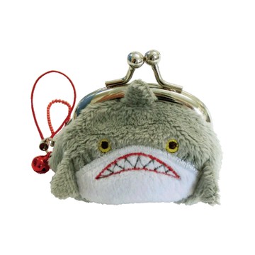 UNIQUE 動物樂園迷你珠扣零錢包 鯊魚哥