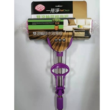 巧巧 一拖淨 雙滾輪膠棉拖把 B1537 拖把替換頭/ 蜂巢式替換頭 B1575