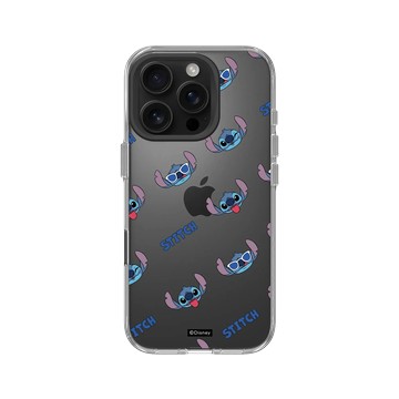 iPhone 16 Pro Clear Case（相機按鈕） 透明 - 迪士尼-史迪奇 Disney Stitch - 史迪奇 Stitch - Cool Pattern