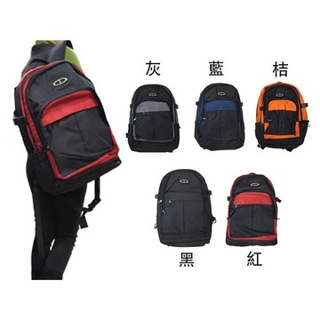 後背包大容量可A4資夾14吋電二主袋+外袋共四層尼龍布腰釦水瓶外袋