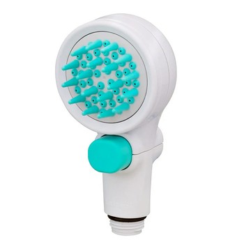 Takagi 寵物美容洗澡SPA專用蓮蓬頭  柔軟橡膠刷頭設計  按摩兼清潔毛屑  JSB027GY  1個