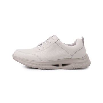 BONJO 緩震綁帶真皮休閒鞋 白 男鞋