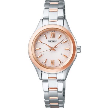 SEIKO SPIRIT系列 太陽能電波女錶28mm(1B21-0AS0KS)SWFH112J