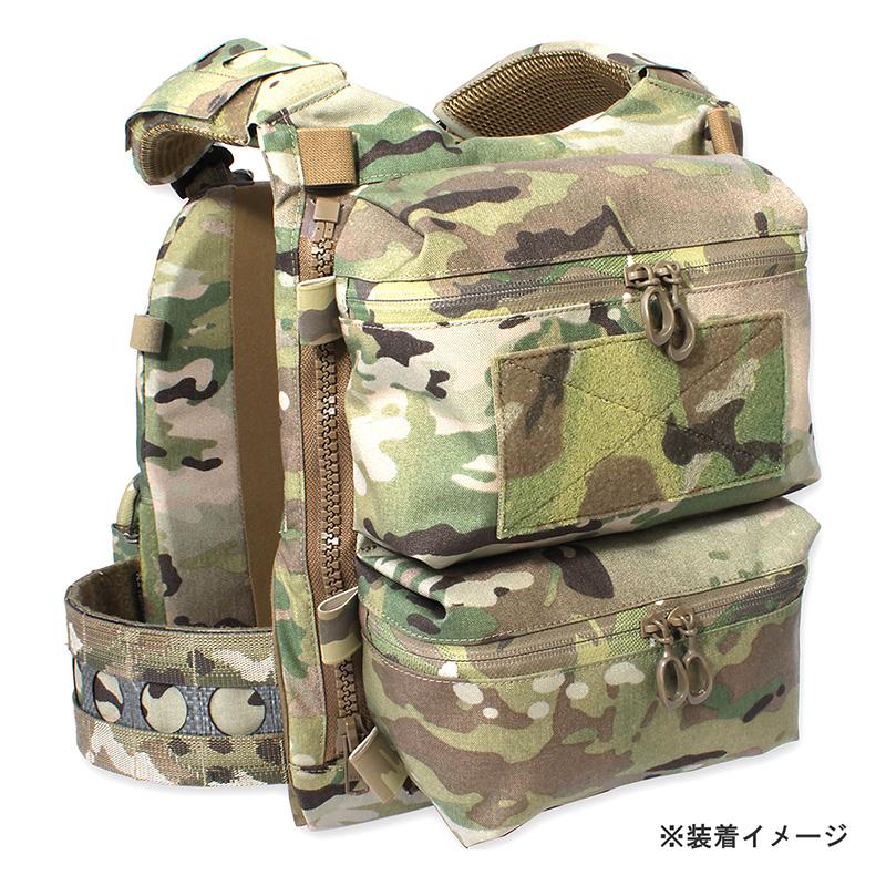 PEW Tactical FCスタイル バックパネルダブルポーチ コヨーテブラウン