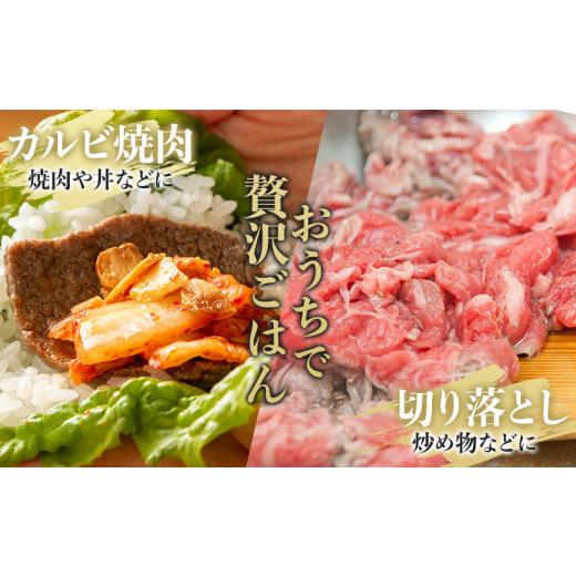 ふるさと納税 宮崎県 宮崎市 宮崎牛 カルビ焼肉・切り落とし セット 計800g_M243-002