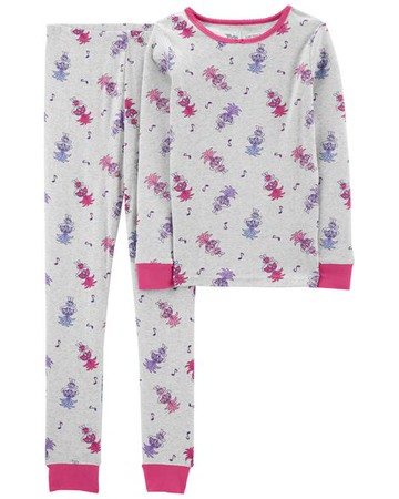 Kid 2-Piece Trolls™ 100% Snug Fit Cotton PJs