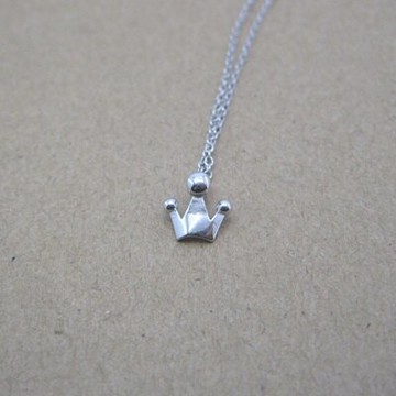 925純銀項鍊 吊墜-時尚流行復古皇冠生日情人節禮物女飾品73jd87【獨家進口】【米蘭精品】