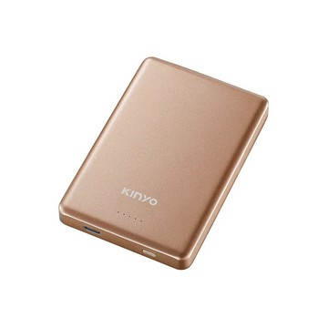 【KINYO】超防爆 全固態‧磁吸薄型行動電源 (KPB-2321)棕色