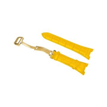 【Golden Concept】Apple Watch 44mm 45mm CE-YL 金色錶扣 黃色皮革錶帶