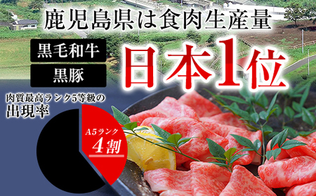 鹿児島県産黒豚しゃぶしゃぶセット（計800g）