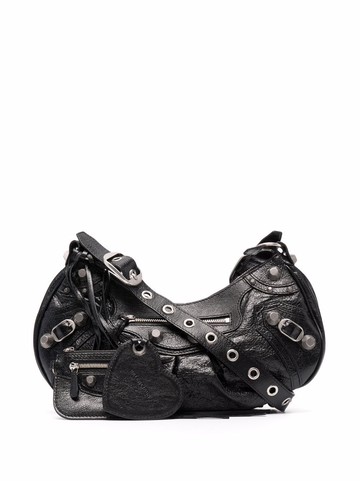 Balenciaga - Le Cagole S leather shoulder bag - women - Lamb Skin - One Size - Black