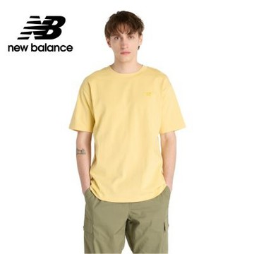 【New Balance】LOGO短袖上衣_男性_黃色_MT41533HAY