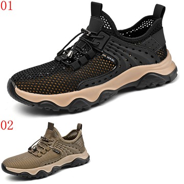 大友WX871戶外登山鞋男2025新款夏季網面運動鞋厚底防滑鏤空網眼透氣網鞋男