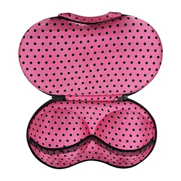 mohe 木暉居家 3入日系粉彩硬殼防壓內衣盒 500g  35 x 30 x 6cm  草莓點點 桃紅色  1組