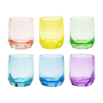 《EXCELSA》Lavana玻璃杯6入-彩晶310ml-- 水杯 茶杯 咖啡杯 聖誕交換禮物