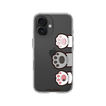 iPhone 16 Clear Case（相機按鈕） 透明 - VITA VITA．塔仔是隻貓 - 贊成先吃飯