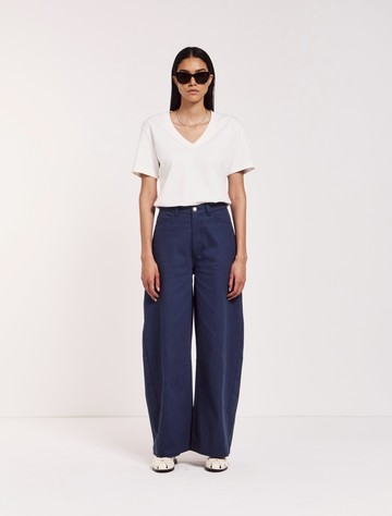 Sofia Barrel Leg Jean in Nightime - Organic Cotton Ninety Percent