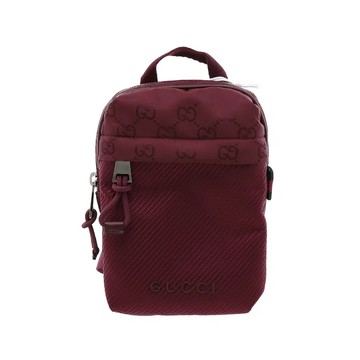 GUCCI 834274 NEXUS GG 尼龍布料拉鍊小包斜背包 / 迷你