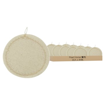 Pearl Horse 寶馬 虹吸壺咖啡過濾布 10入  1組  米色