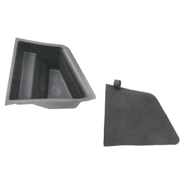 煥新Model 3 後行李箱側收納盒+蓋板  頂級升級  適用於特斯拉Model 3  TPE環保材質  防塵防水  黑色  1個